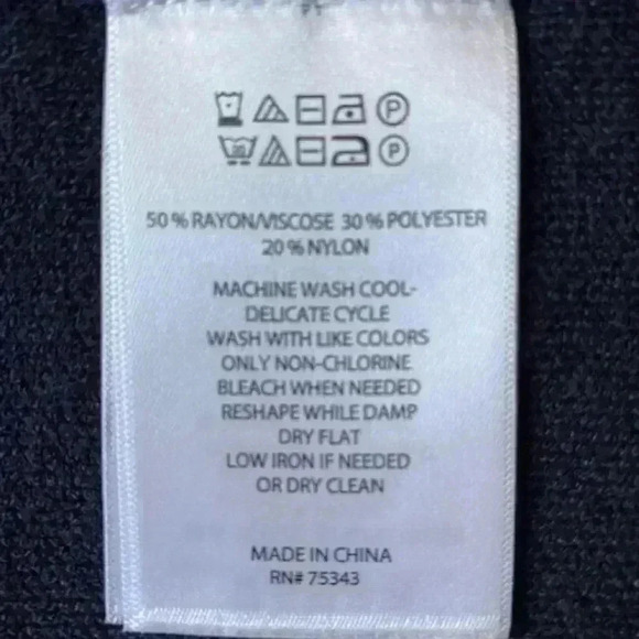 House of Harlow 1960 Blue Navy V-Neck Poncho O/S NWOT - Picture 6 of 9